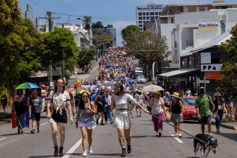 The First Brisbane Pride March, 1990