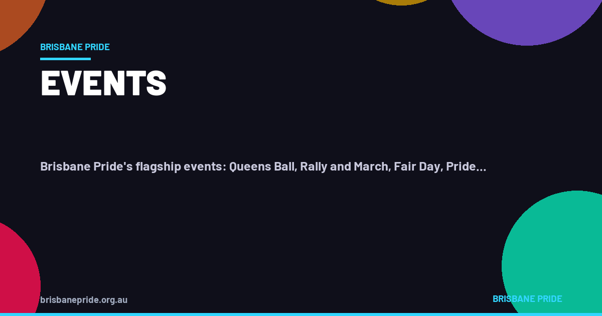 Brisbane Pride Festival 2026